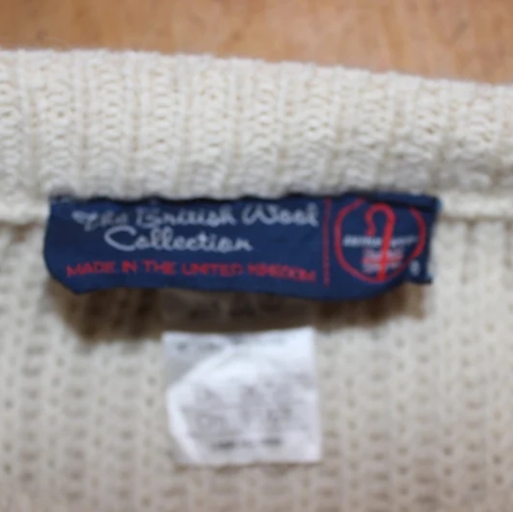 Vintage 1960 Wool Sweater Suede Patch - Picture 5 of 5